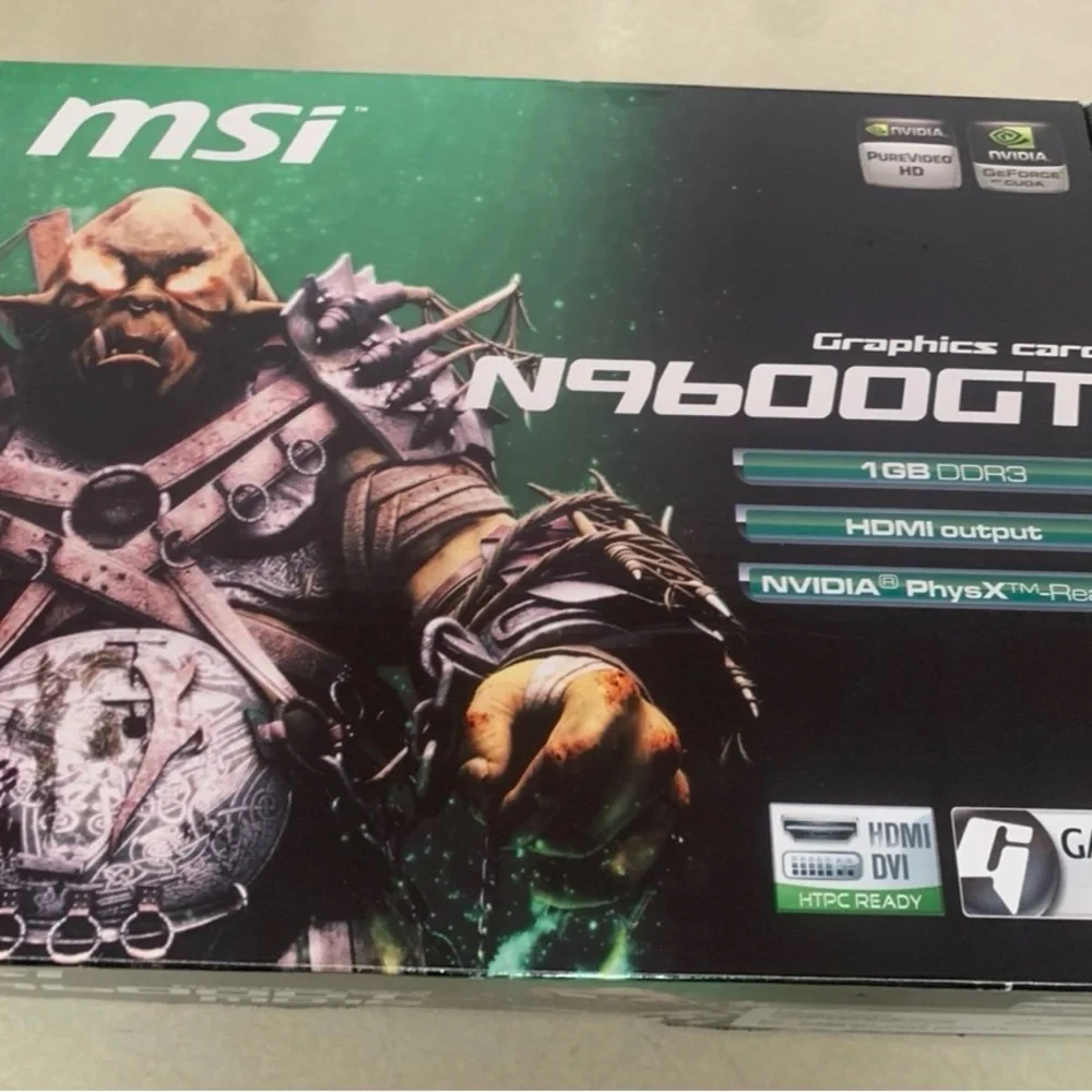 New msi N9600GT NVIDIA Graphics Card Factory Sealed Bag NEW
